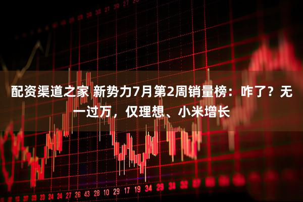 配资渠道之家 新势力7月第2周销量榜：咋了？无一过万，仅理想、小米增长